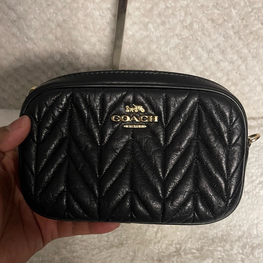 Coach Black Quilted Women's Belt Bag - Picture 2 of 12